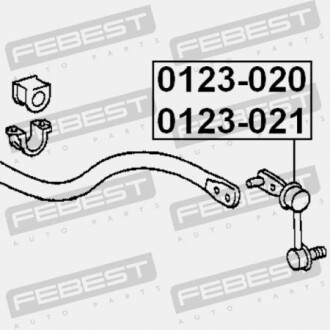 Фото 2 - Стойка стабилизатора FEBEST 0123-020