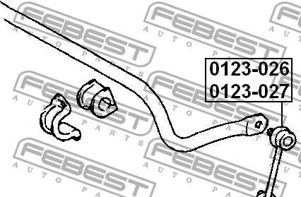 Фото 2 - Стійка стабілізатора FEBEST 0123-026