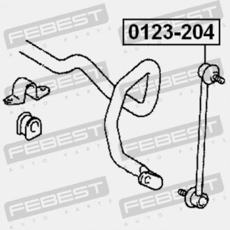 Фото 2 - Стойка стабилизатора FEBEST 0123-204 (0123204)