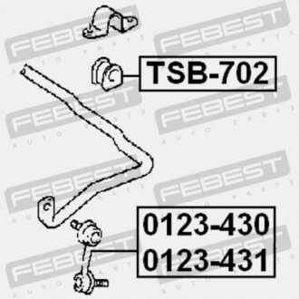 Фото 2 - Стійка стабілізатора FEBEST 0123-430 (0123430)