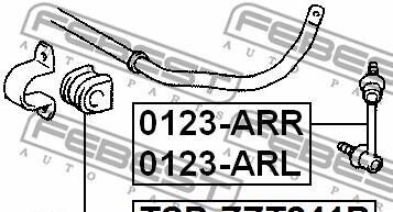 Фото 2 - Стойка стабилизатора FEBEST 0123ARL