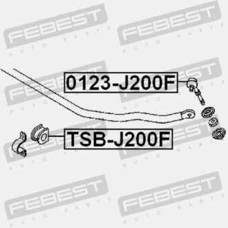 Фото 2 - Стойка стабилизатора FEBEST 0123-J200F