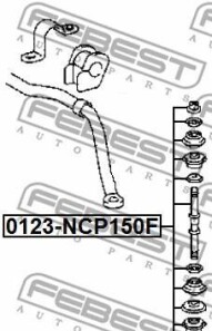 Фото 2 - Стойка стабилизатора FEBEST 0123-NCP150F (0123NCP150F)