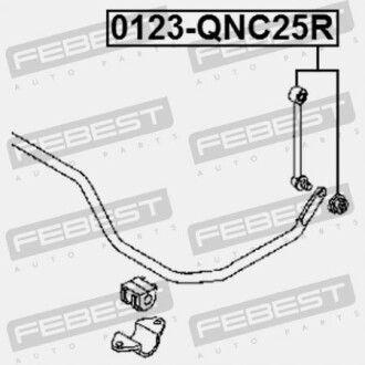 Фото 2 - Стійка стабілізатора FEBEST 0123QNC25R