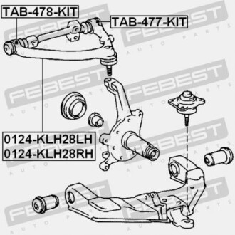 Фото 2 - Ричаг FEBEST 0124KLH28LH