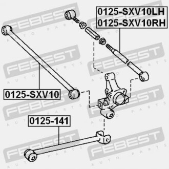 Фото 2 - Рычаг FEBEST 0125-141 (0125141)