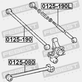 Фото 2 - Рычаг FEBEST 0125-190L (0125190L)