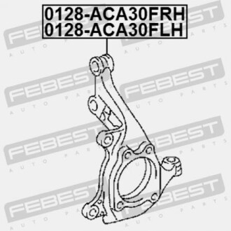 Фото 2 - Поворотний кулак FEBEST 0128-ACA30FLH (0128ACA30FLH)