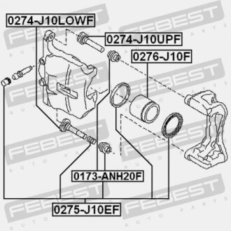Фото 2 - Гальмівний супорт FEBEST 0173-ANH20F (0173ANH20F)