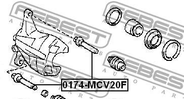 Фото 2 - Гальмівний супорт FEBEST 0174MCV20F