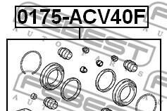 Фото 2 - Ремкомплект суппорта FEBEST 0175-ACV40F (0175ACV40F)