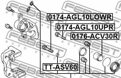 Фото 2 - Ремкомплект суппорта FEBEST 0175ASV60R
