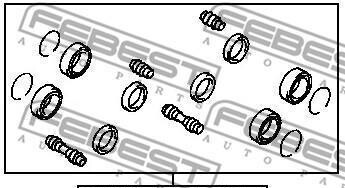 Фото 2 - Ремкомплект супорта FEBEST 0175-TCR11F
