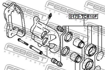 Фото 2 - Ремкомплект суппорта FEBEST 0176-CXR20F (0176CXR20F)