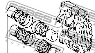 Фото 2 - Ремкомплект суппорта FEBEST 0176-FZJ80F