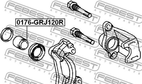 Фото 2 - Ремкомплект суппорта FEBEST 0176-GRJ120R (0176GRJ120R)