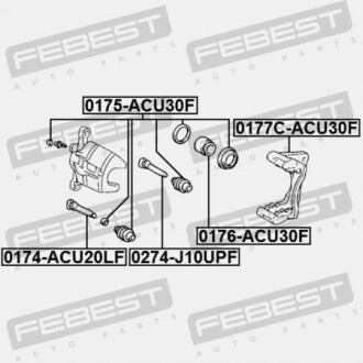 Фото 2 - Ремкомплект супорта FEBEST 0177CACU30F