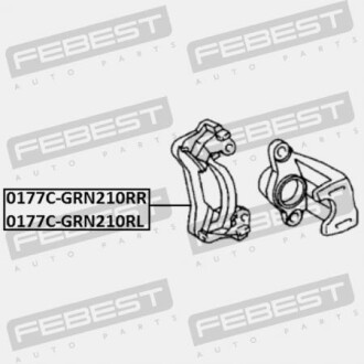 Фото 2 - Ремкомплект суппорта FEBEST 0177C-GRN210RL (0177CGRN210RL)