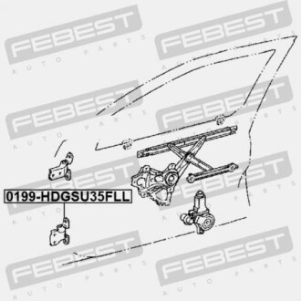 Фото 2 - Двері FEBEST 0199HDGSU35FLL
