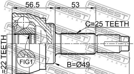 Фото 2 - ШРКШ FEBEST 0210-068