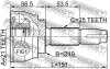 Миниатюра изображения 2 - ШРУС FEBEST 0210080