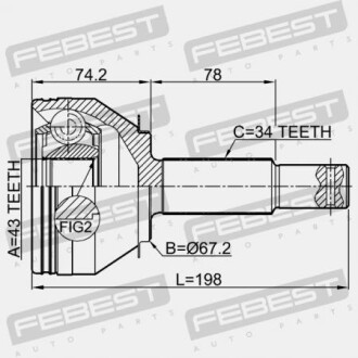 Фото 2 - ШРУС FEBEST 0210Y62R