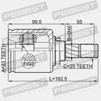 Фото 2 - ШРУС FEBEST 0211-JP16