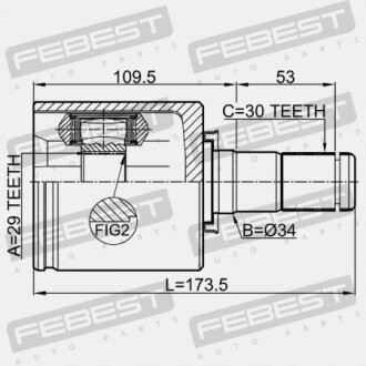 Фото 2 - ШРКШ FEBEST 0211-T31LH (0211T31LH)