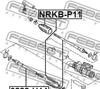 Фото 2 - Рульова тяга FEBEST 0222-U14