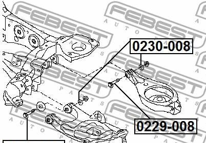 Фото 2 - Автозапчасть FEBEST 0230-008