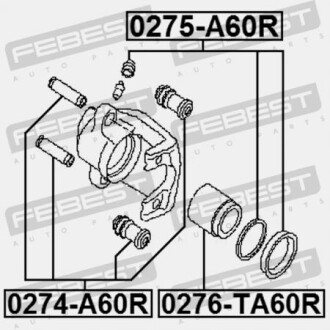 Фото 2 - Тормозной суппорт FEBEST 0274A60R