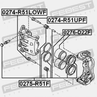 Фото 2 - Гальмівний супорт FEBEST 0274-R51UPF (0274R51UPF)