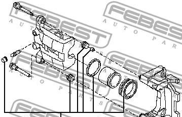 Фото 2 - Ремкомплект суппорта FEBEST 0275Z51F
