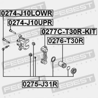 Фото 2 - Ремкомплект суппорта FEBEST 0277CT30RKIT