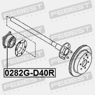 Фото 2 - Ступица FEBEST 0282G-D40R (0282GD40R)