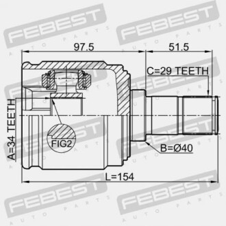 Фото 2 - ШРКШ FEBEST 0311CUMTLH