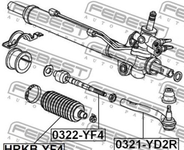Фото 2 - Рулевой наконечник FEBEST 0321-YD2L (0321YD2L)