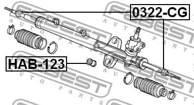 Фото 2 - Рульова тяга FEBEST 0322-CG