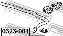 Фото 2 - Стійка стабілізатора FEBEST 0323-002