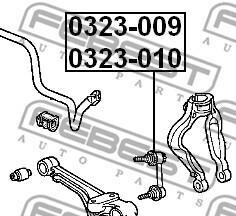 Фото 2 - Стойка стабилизатора FEBEST 0323-009 (0323009)
