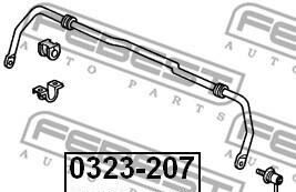 Фото 2 - Стойка стабилизатора FEBEST 0323-207