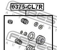Фото 2 - Ремкомплект суппорта FEBEST 0375-CL7R (0375CL7R)