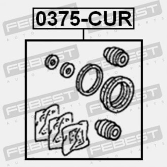 Фото 2 - Ремкомплект супорта FEBEST 0375CUR