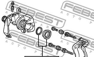 Фото 2 - Ремкомплект суппорта FEBEST 0375-FKR