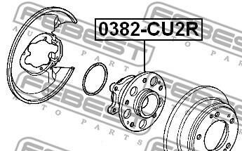 Фото 2 - Ступица FEBEST 0382-CU2R (0382CU2R)