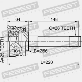 Фото 2 - ШРКШ FEBEST 0410-013 (0410013)