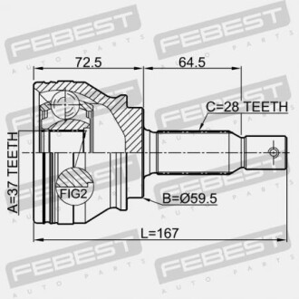 Фото 2 - ШРУС FEBEST 0410CW6