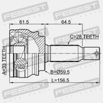 Фото 2 - ШРКШ FEBEST 0410GA