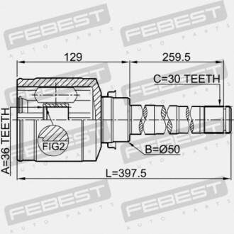 Фото 2 - ШРУС FEBEST 0411CW6WRH