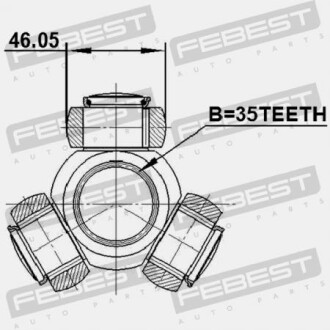 Фото 2 - ШРУС FEBEST 0416CW5